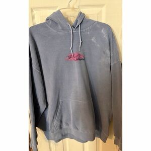 EUC. BDG Urban Outfitters Periwinkle Botanical Hoodie.